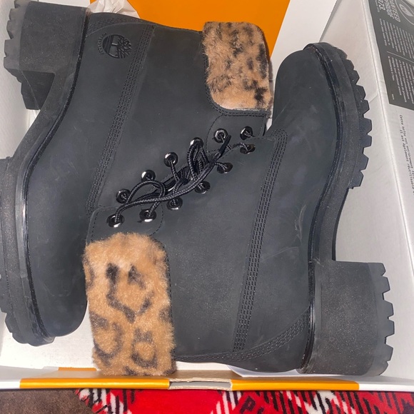 TIMBERLAND Women's Kinsley 6-Inch Waterproof Boot Cheetah size 8.5 - Picture 4 of 9